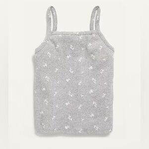 Old Navy Light Gray Knit Top Rib-Knit Cami for Girls Size M (8)